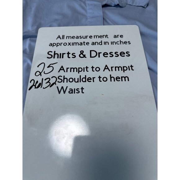 Eloquii Light Blue Button-Down Collared Short Sleeve Blouse Women's Size 20 - Picture 10 of 10